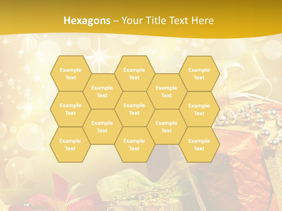 Box Gift Decoration PowerPoint Template