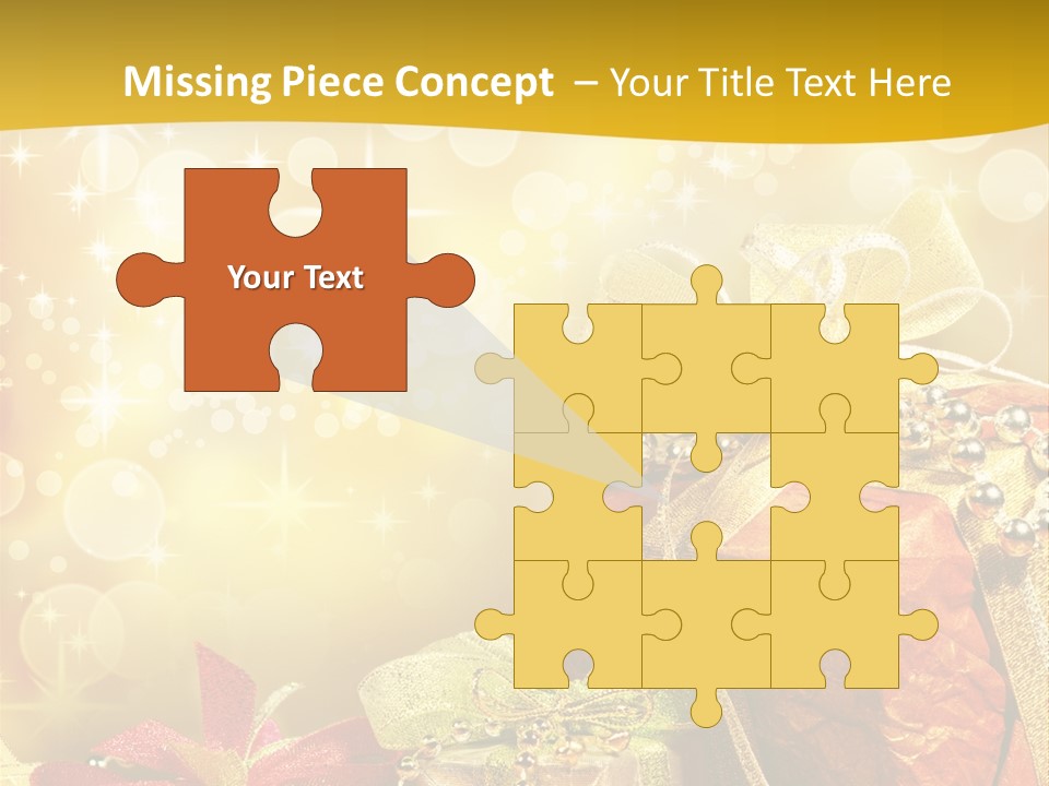 Box Gift Decoration PowerPoint Template