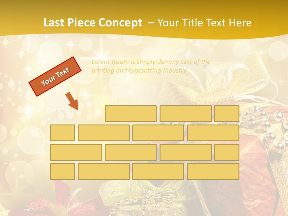 Box Gift Decoration PowerPoint Template