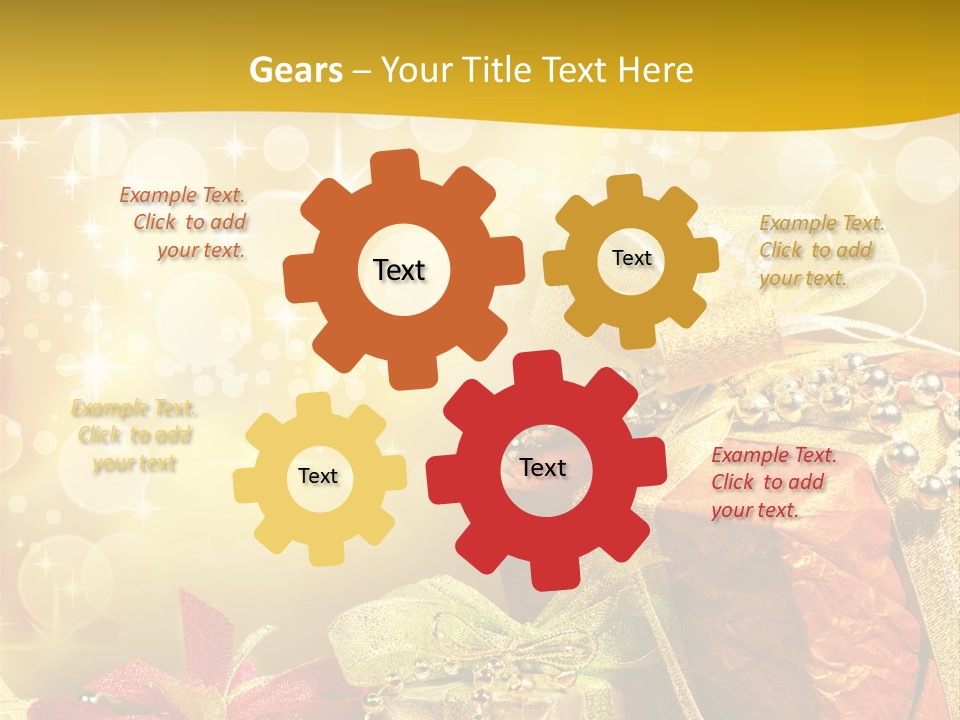 Box Gift Decoration PowerPoint Template