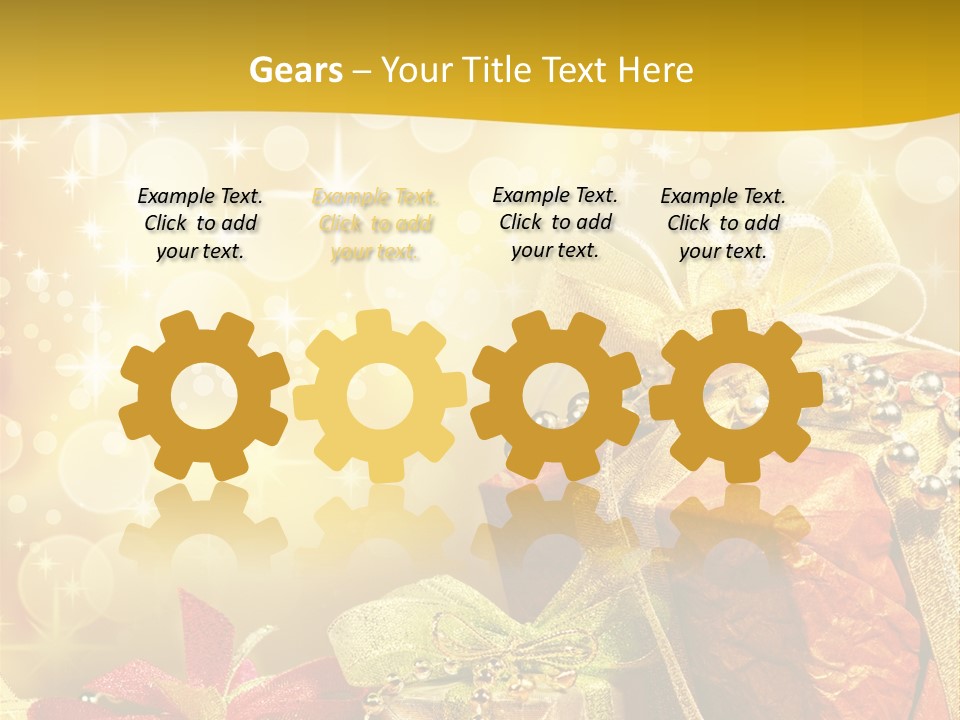 Box Gift Decoration PowerPoint Template