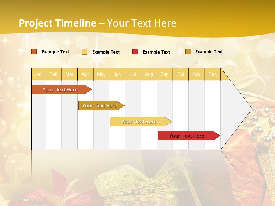Box Gift Decoration PowerPoint Template