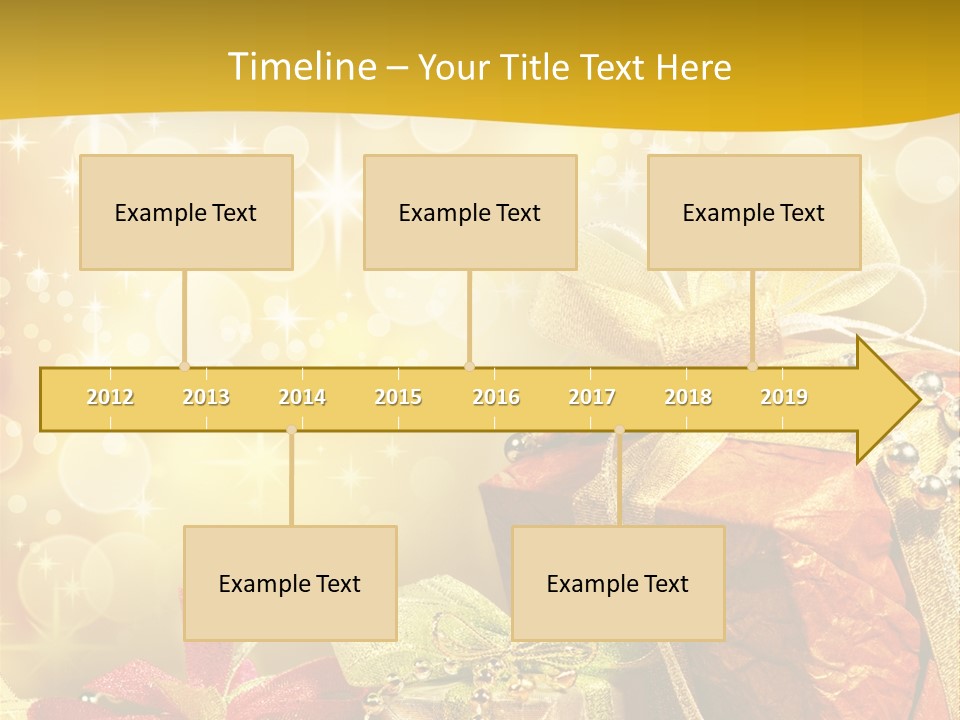 Box Gift Decoration PowerPoint Template