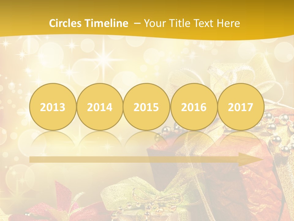 Box Gift Decoration PowerPoint Template