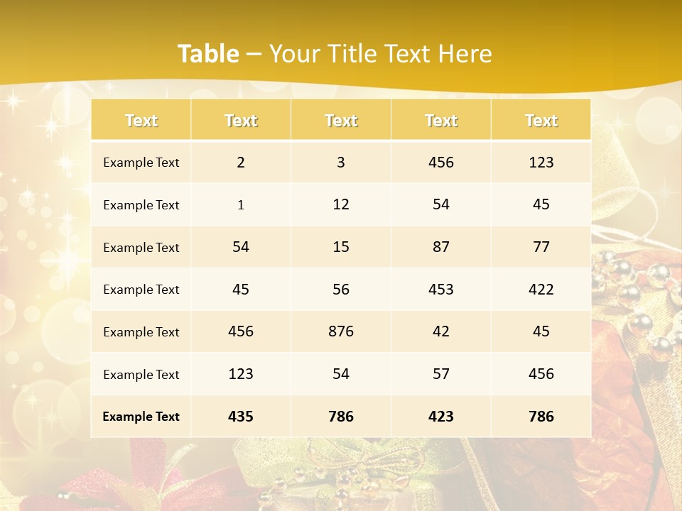 Box Gift Decoration PowerPoint Template