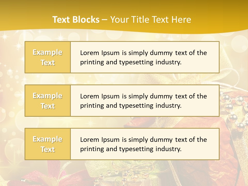 Box Gift Decoration PowerPoint Template