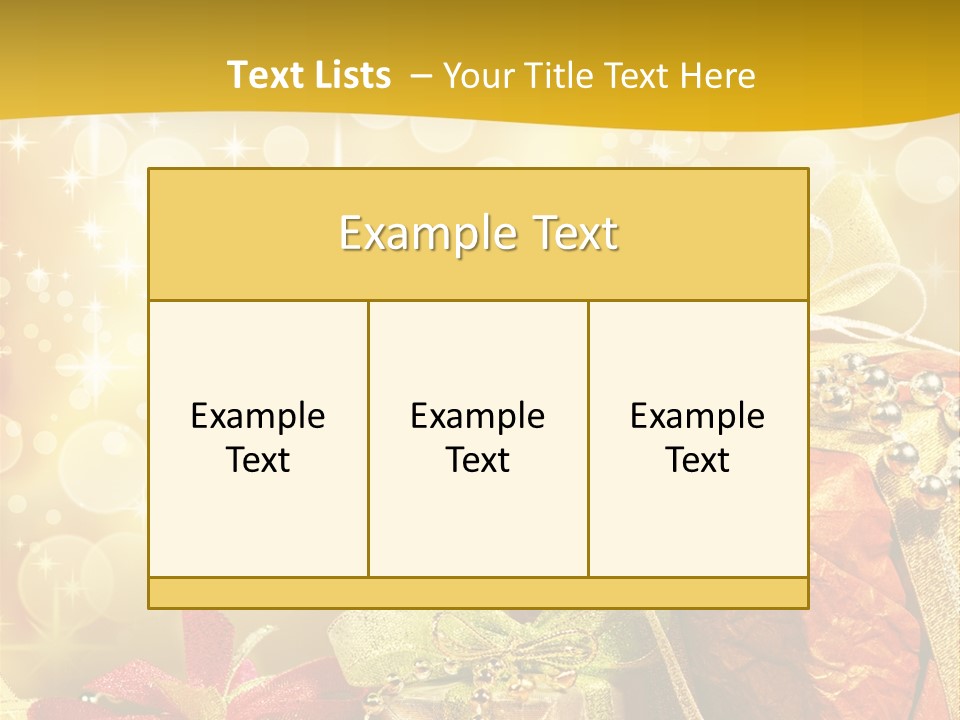 Box Gift Decoration PowerPoint Template