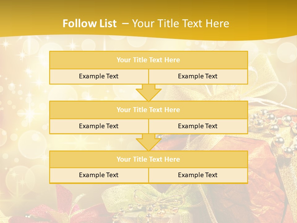 Box Gift Decoration PowerPoint Template