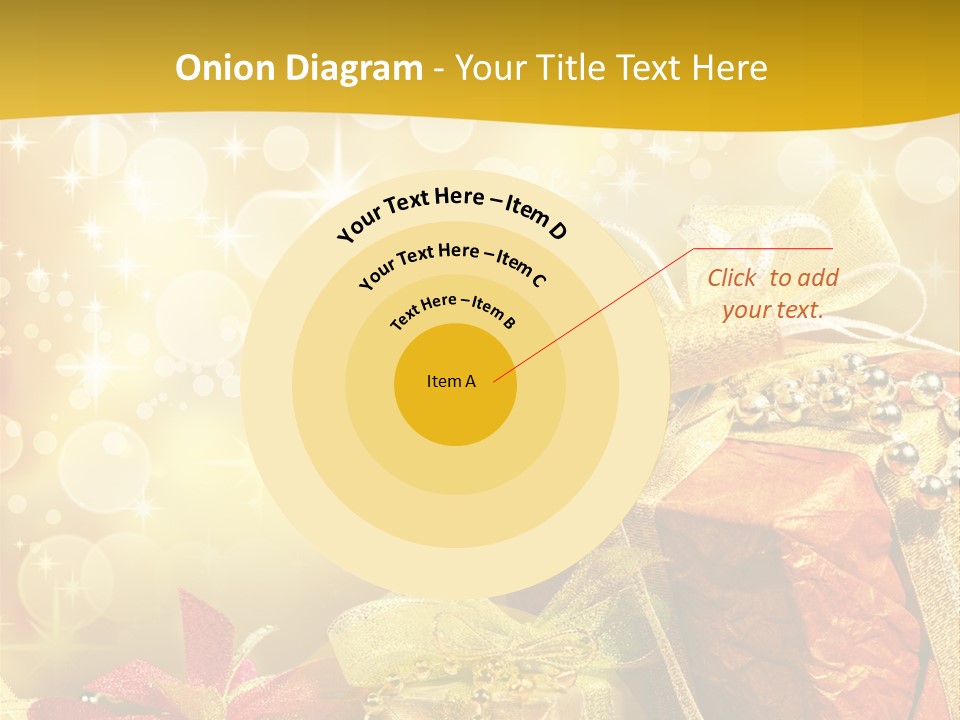 Box Gift Decoration PowerPoint Template