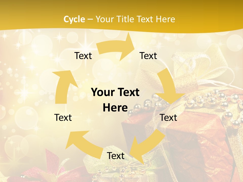 Box Gift Decoration PowerPoint Template