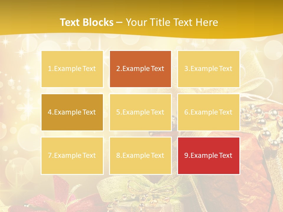 Box Gift Decoration PowerPoint Template