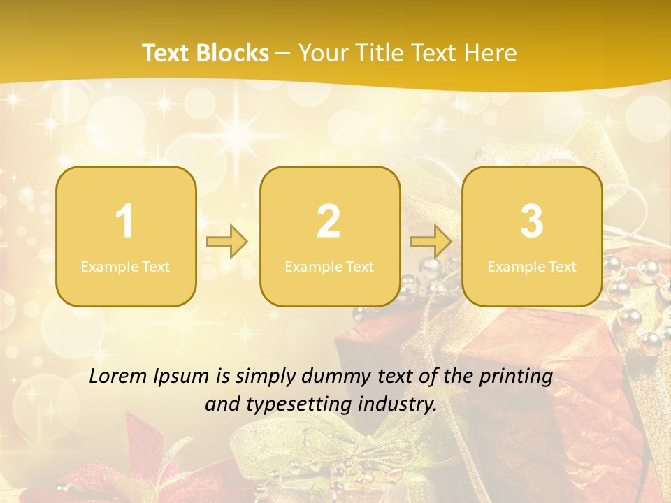 Box Gift Decoration PowerPoint Template