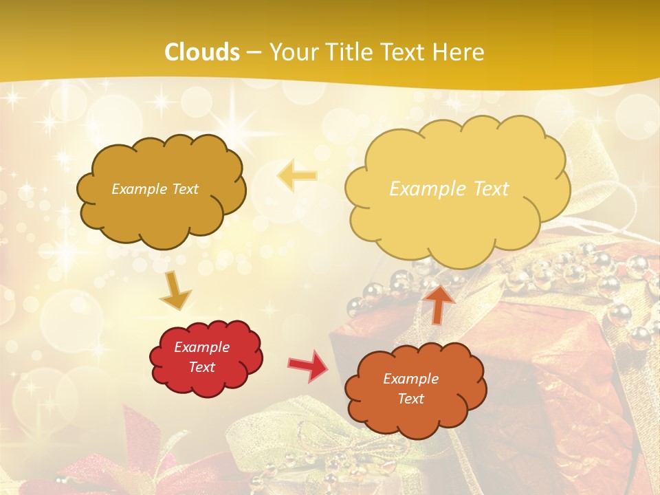 Box Gift Decoration PowerPoint Template