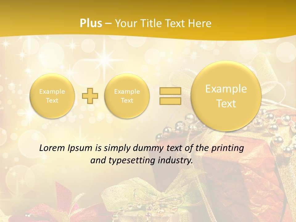 Box Gift Decoration PowerPoint Template