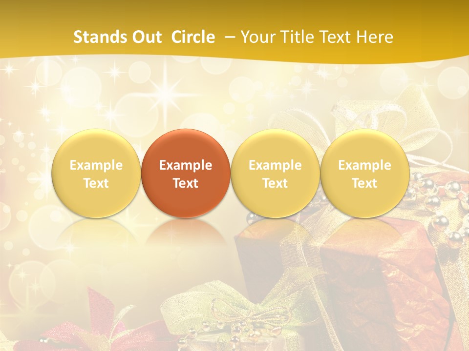 Box Gift Decoration PowerPoint Template