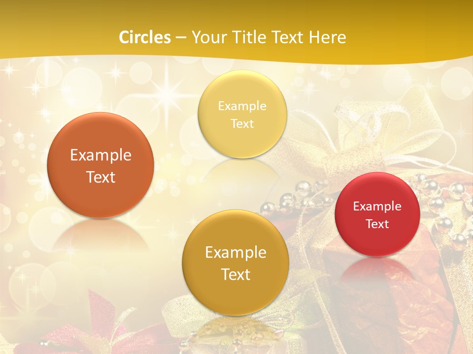 Box Gift Decoration PowerPoint Template