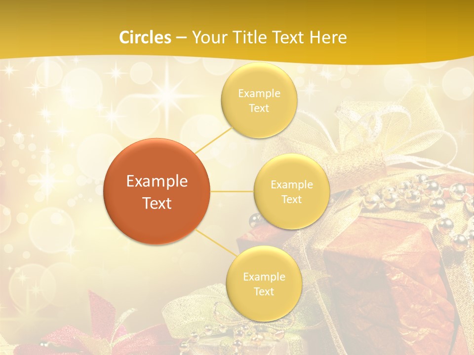 Box Gift Decoration PowerPoint Template