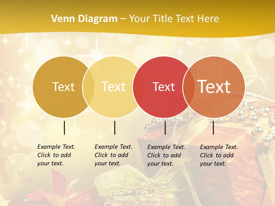Box Gift Decoration PowerPoint Template