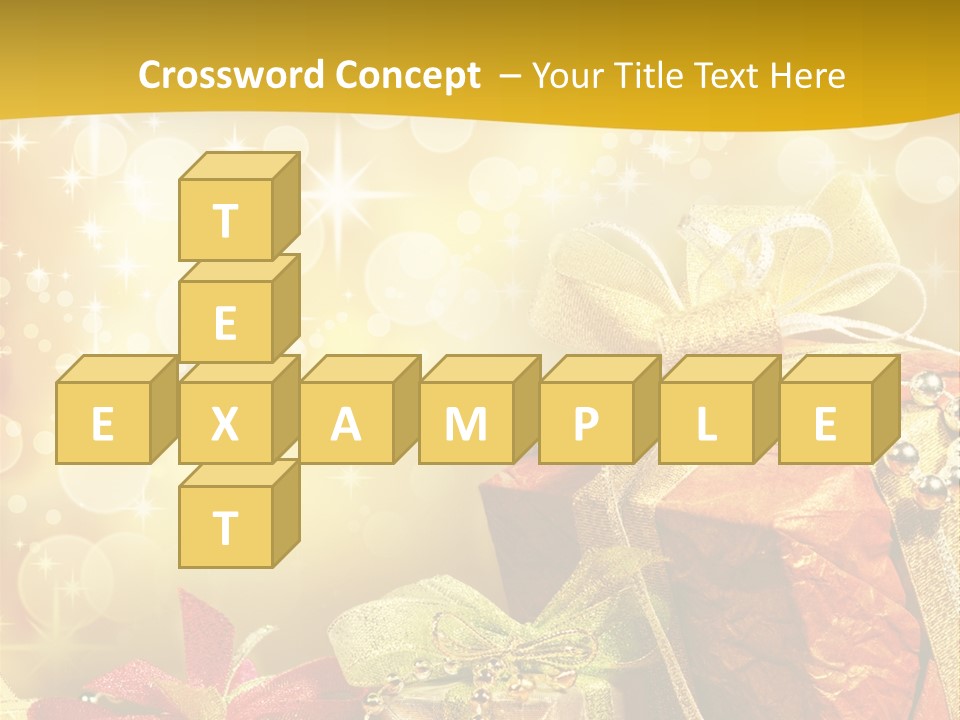 Box Gift Decoration PowerPoint Template