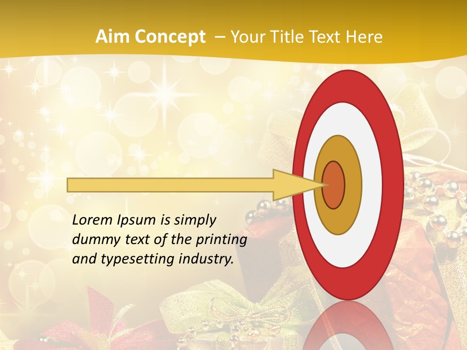 Box Gift Decoration PowerPoint Template