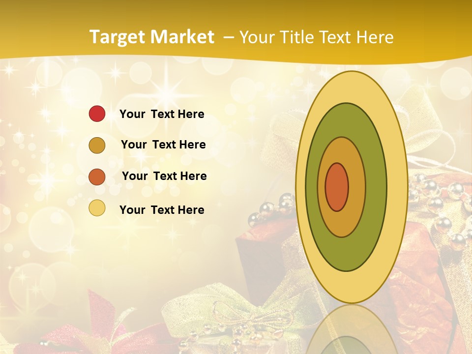 Box Gift Decoration PowerPoint Template