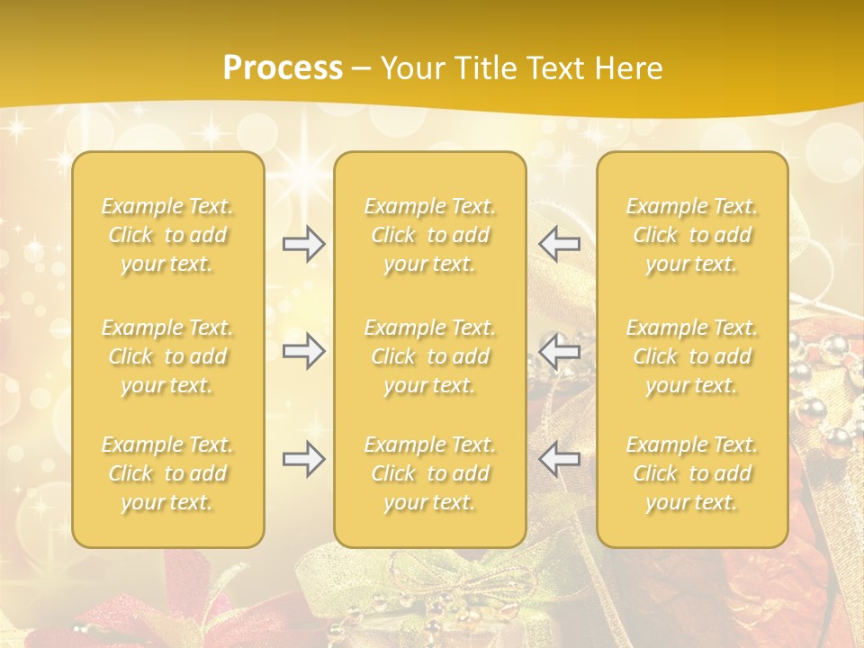 Box Gift Decoration PowerPoint Template