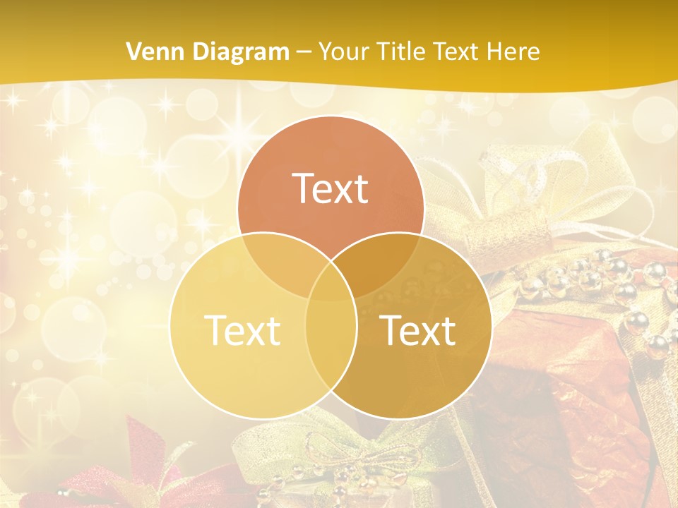 Box Gift Decoration PowerPoint Template