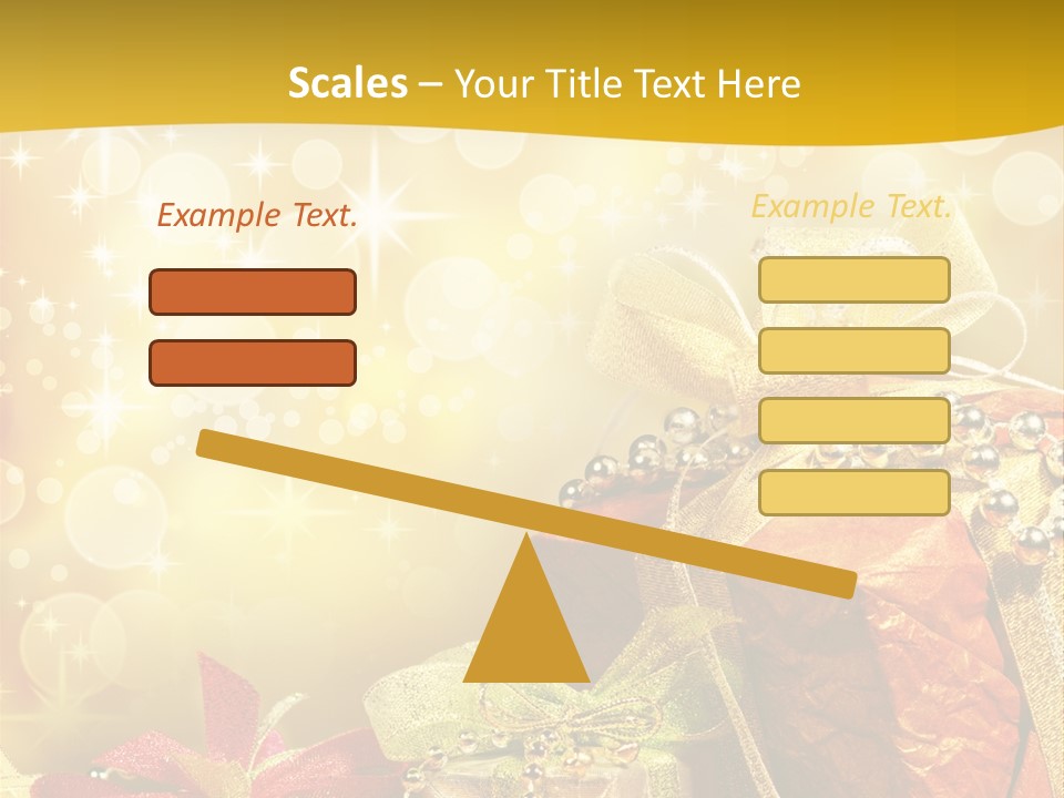 Box Gift Decoration PowerPoint Template