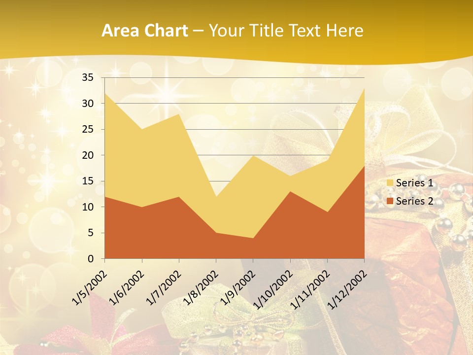 Box Gift Decoration PowerPoint Template
