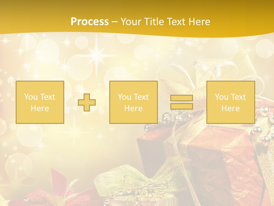 Box Gift Decoration PowerPoint Template