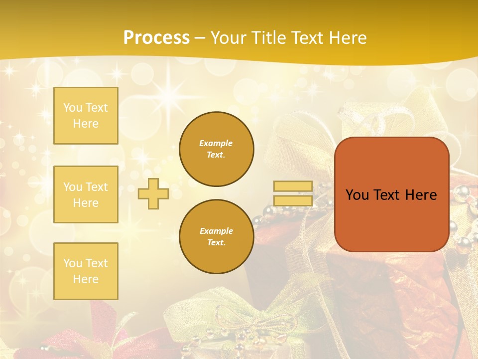 Box Gift Decoration PowerPoint Template