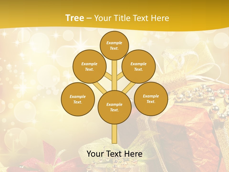 Box Gift Decoration PowerPoint Template