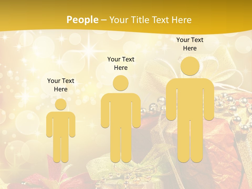 Box Gift Decoration PowerPoint Template