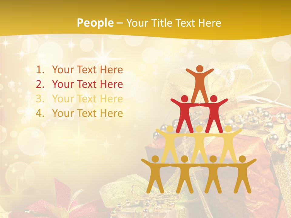 Box Gift Decoration PowerPoint Template