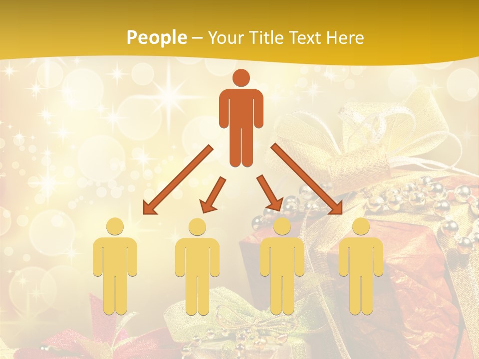 Box Gift Decoration PowerPoint Template