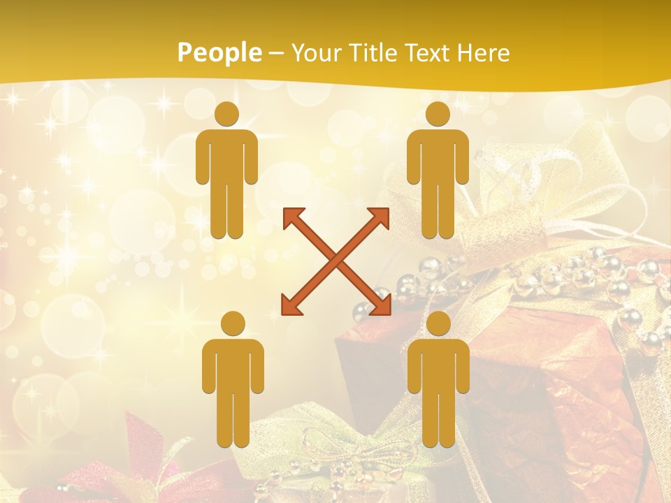 Box Gift Decoration PowerPoint Template