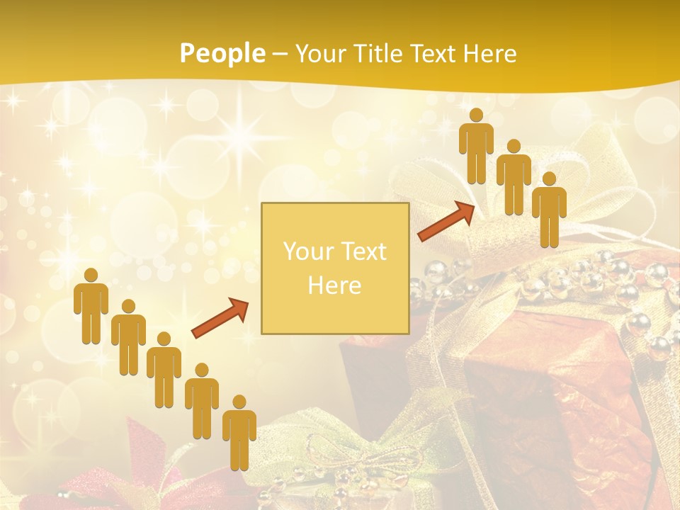 Box Gift Decoration PowerPoint Template