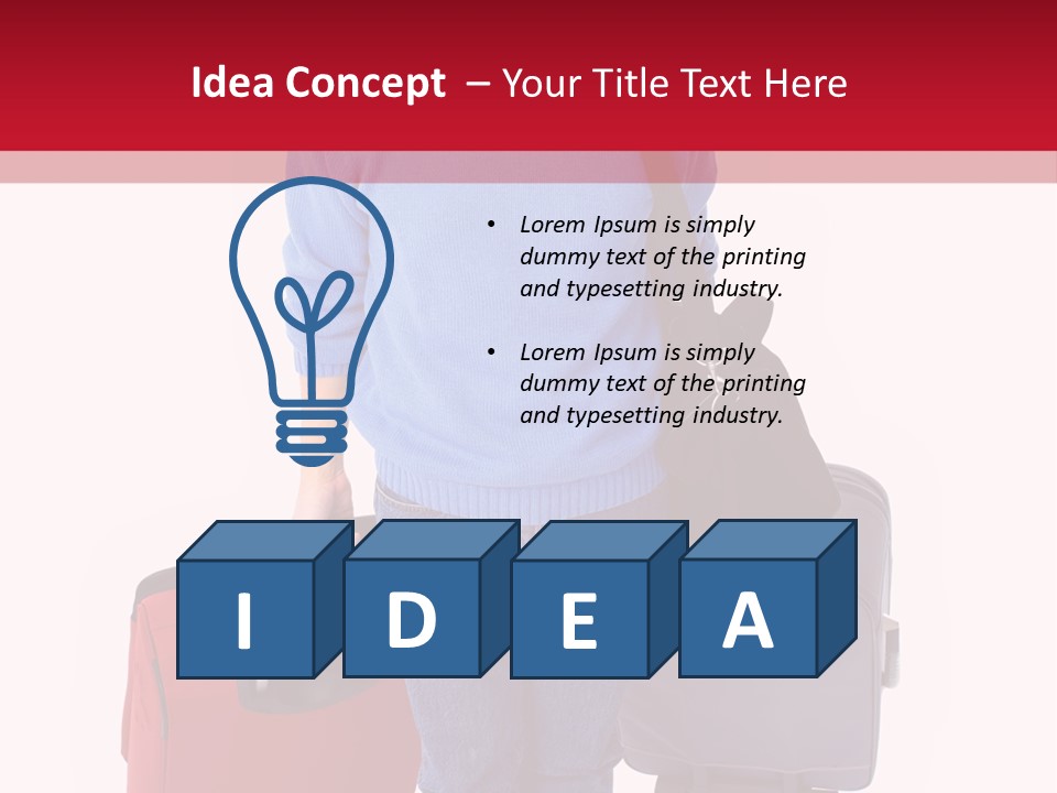 Isolated Fashion Handsome PowerPoint Template