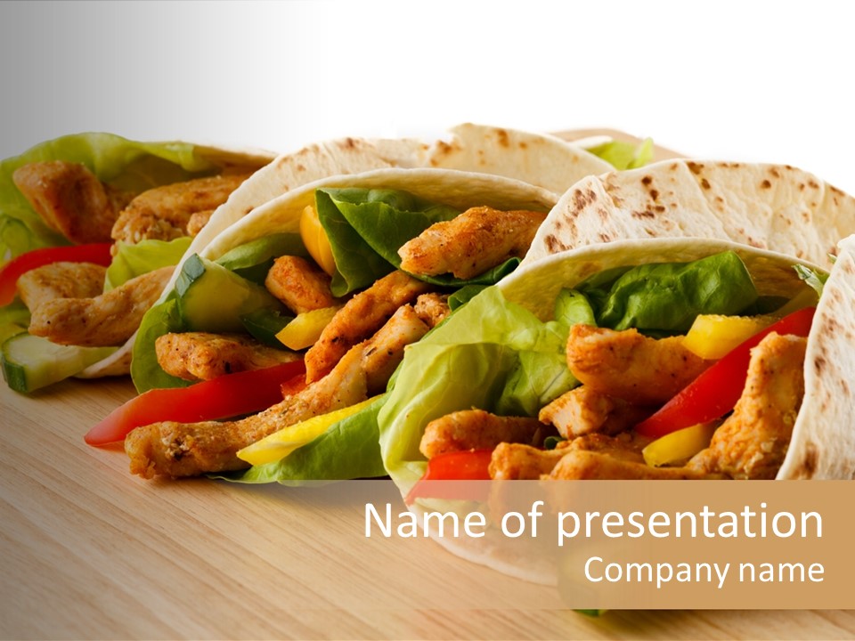 Kebob Poultry Dinner PowerPoint Template