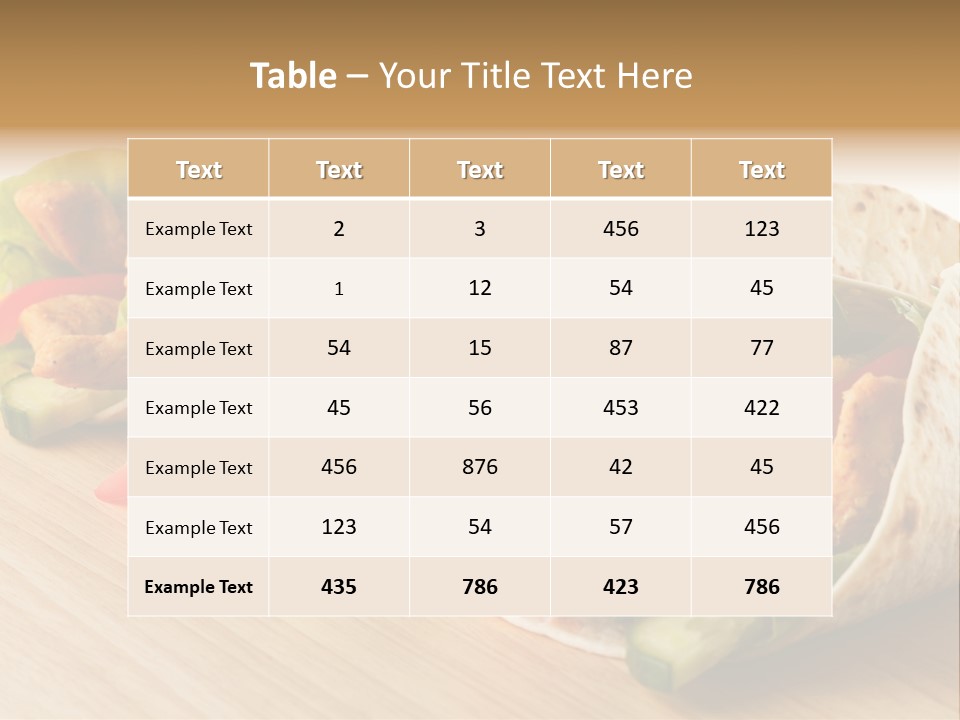 Kebob Poultry Dinner PowerPoint Template
