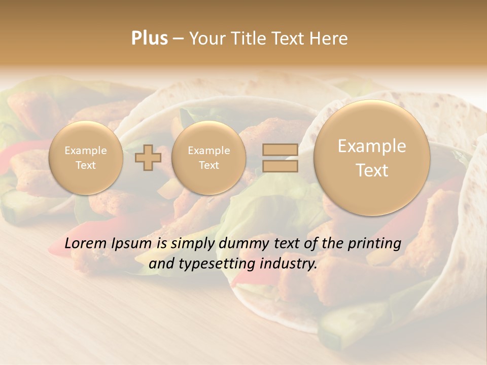 Kebob Poultry Dinner PowerPoint Template