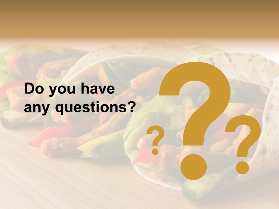 Kebob Poultry Dinner PowerPoint Template