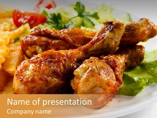 French Grill Dining PowerPoint Template