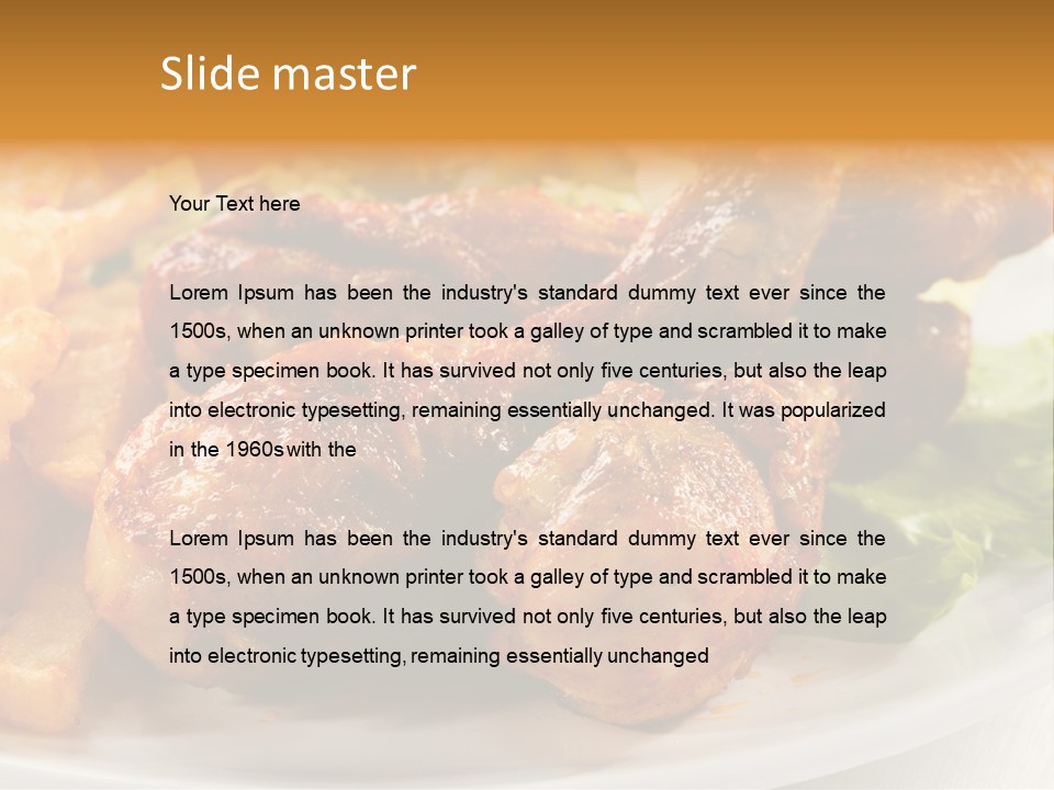French Grill Dining PowerPoint Template