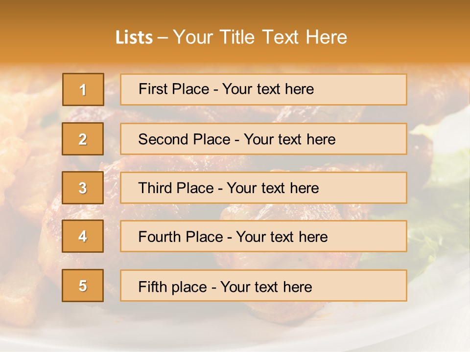 French Grill Dining PowerPoint Template