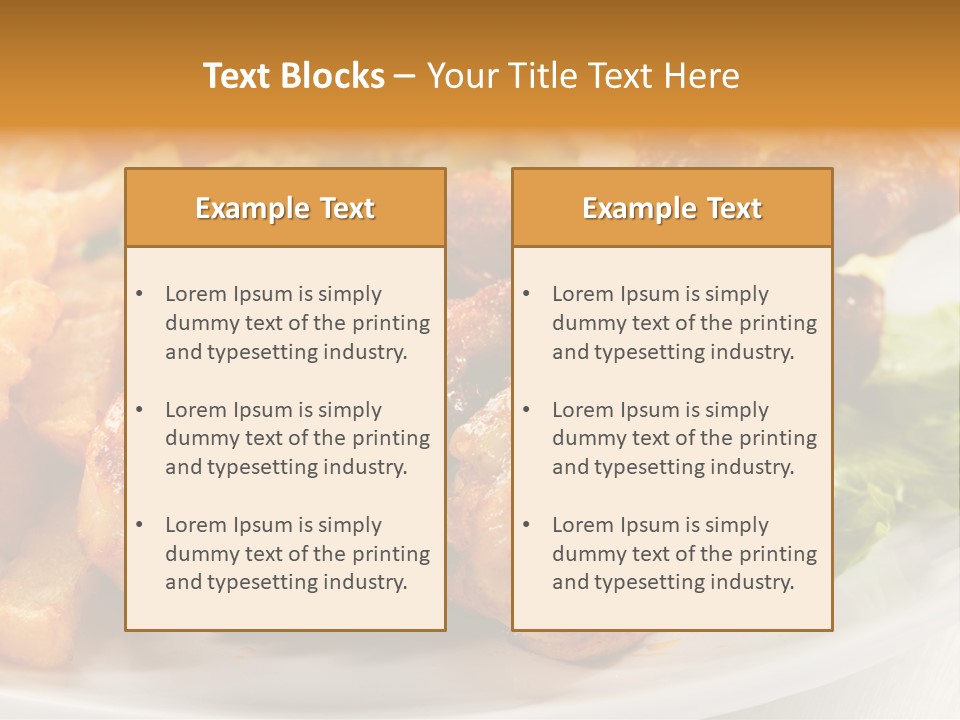 French Grill Dining PowerPoint Template