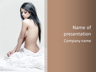 Body Feminine Fineart PowerPoint Template