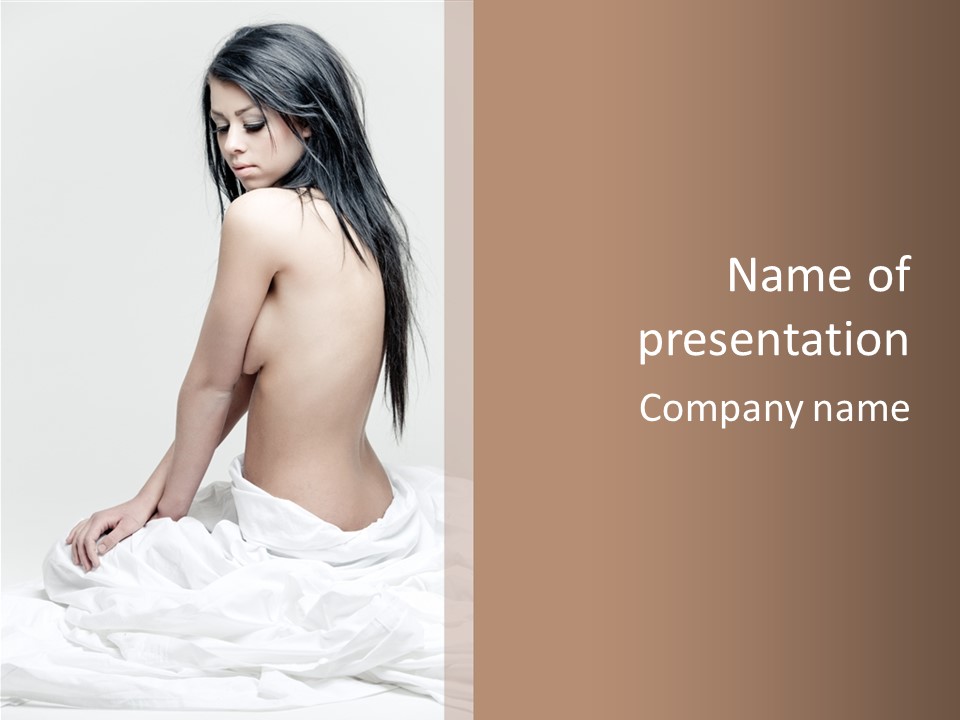 Body Feminine Fineart PowerPoint Template