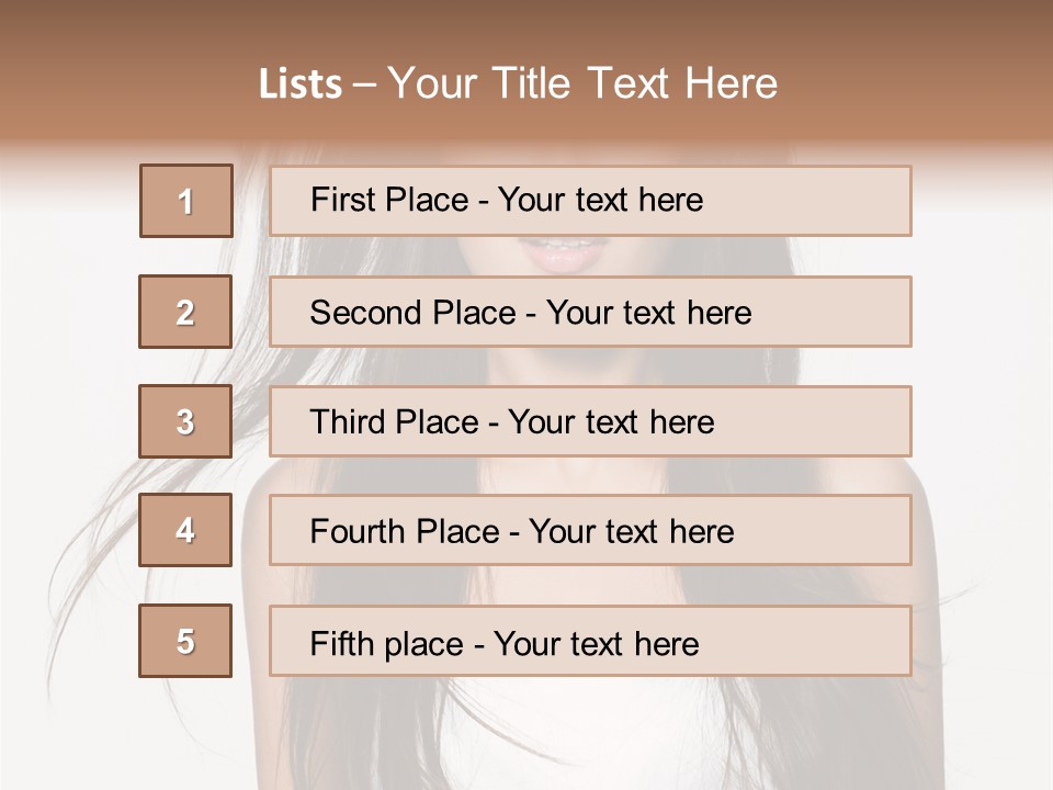 Young Studio Close Up PowerPoint Template