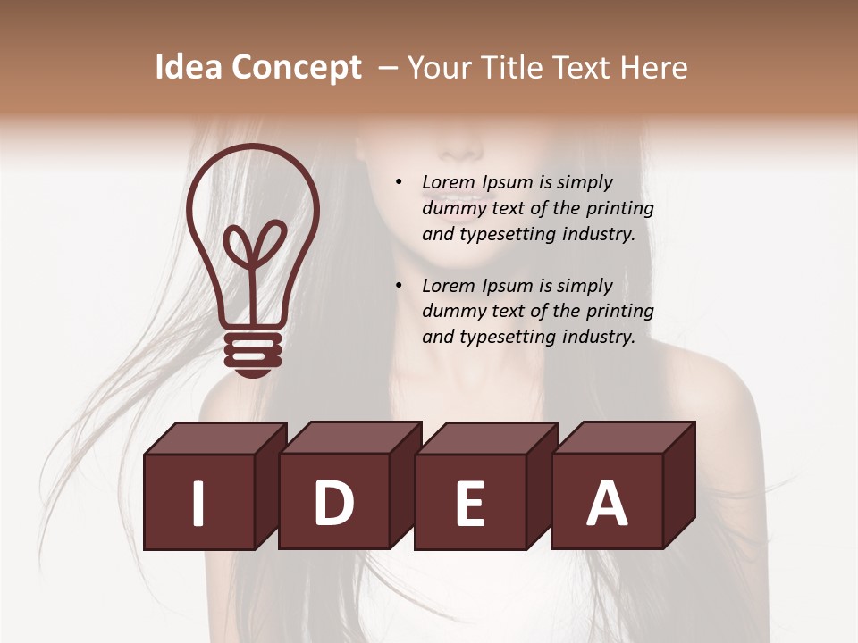 Young Studio Close Up PowerPoint Template